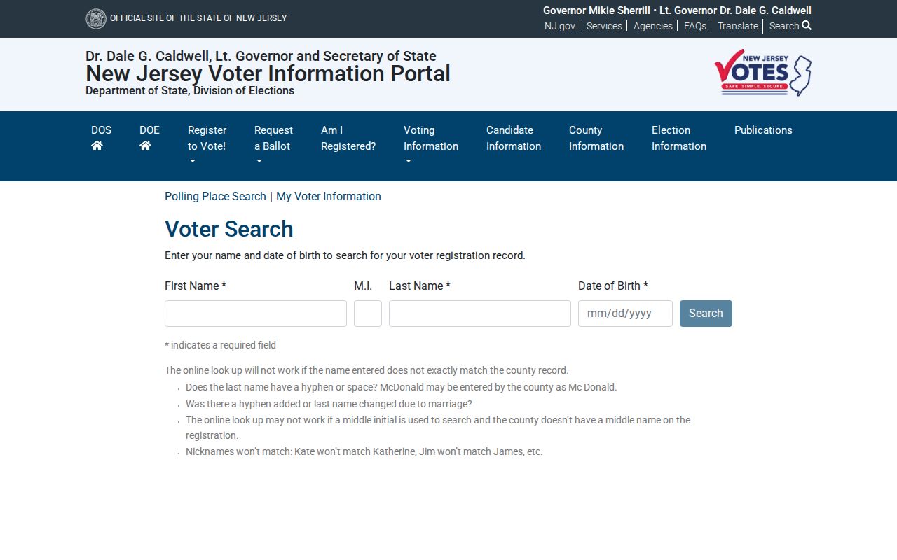 Marlboro residents directory reference showing New Jersey voter lookup