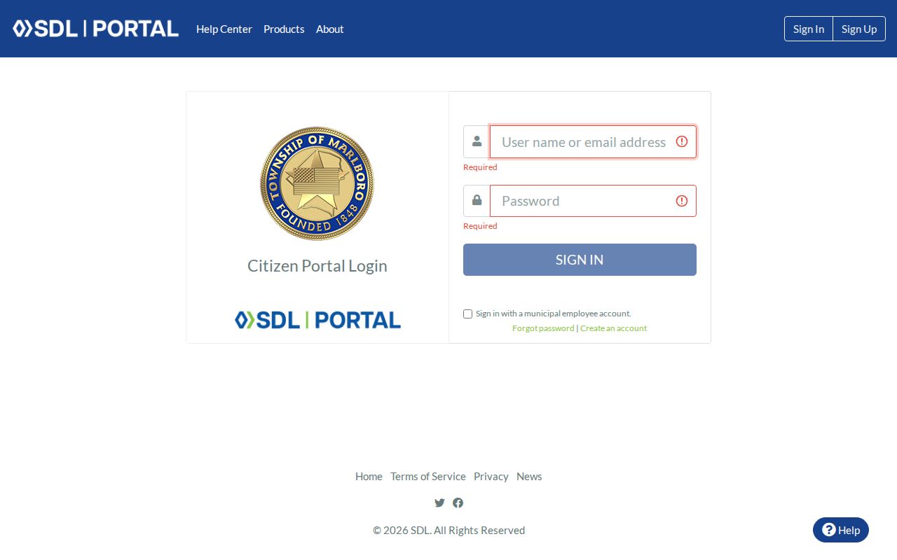 Marlboro street directory SDL zoning permit portal
