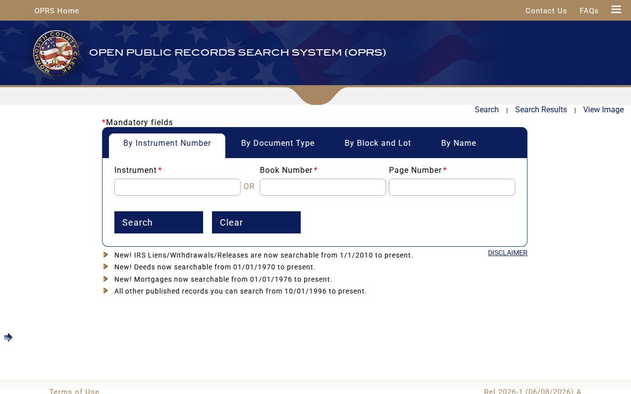 Marlboro street directory County Clerk deed-index search